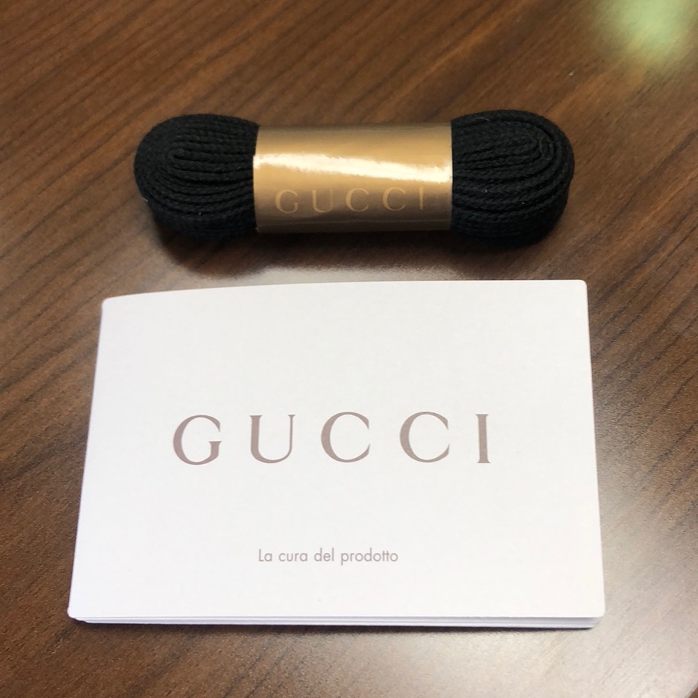 Black Gucci Shoe Laces
